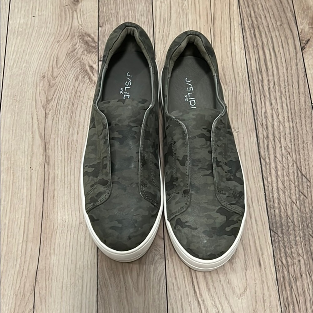 Army Print Slip on Shoes